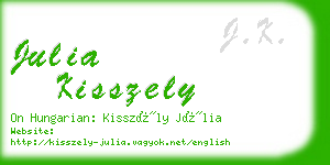 julia kisszely business card